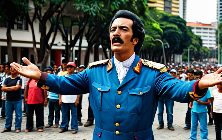 시몬 볼리바르 생애 - **Prompt:** A professional portrait of Simon Bolivar in his military uniform, fully clothed, standin...