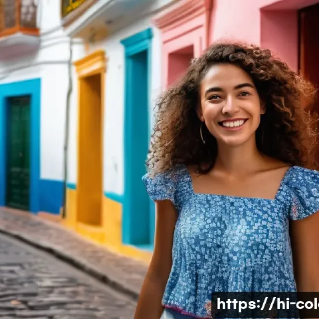 콜롬비아에서 여행자 보험 필요성 - **Vibrant Colombian City Exploration with Secure Traveler:**
"A vibrant, high-angle shot of a jo...